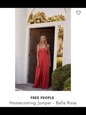 Free People Maxi Jumper - Bella Rosa Coral